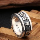 Chrome Hearts fuck you Letter Ring S925 Sterling Silver Cross ring(Rotatable ring)