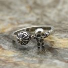 Chrome Hearts FOTI Ring S925 Sterling Silver Retro Skull Cross ring
