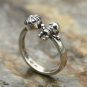 Chrome Hearts FOTI Ring S925 Sterling Silver Retro Skull Cross ring