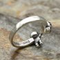 Chrome Hearts FOTI Ring S925 Sterling Silver Retro Skull Cross ring