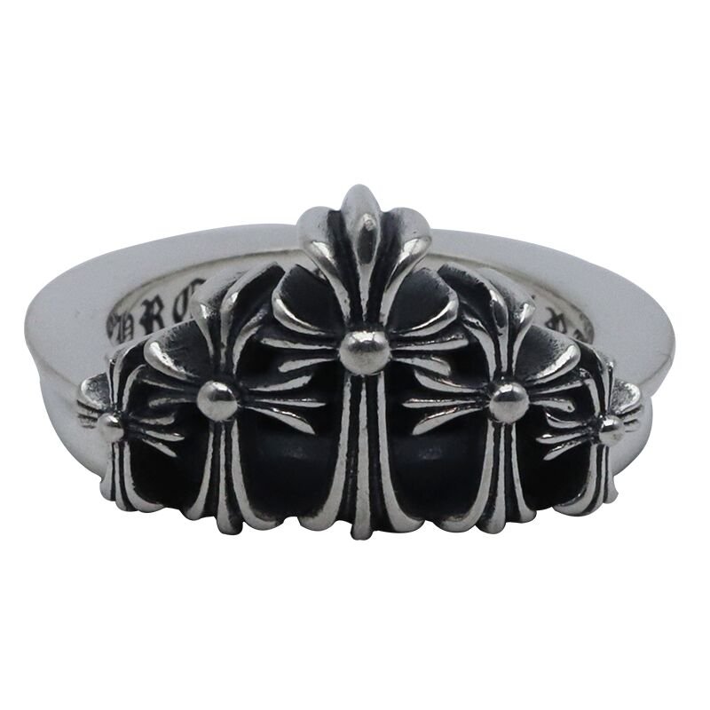 Chrome Hearts Cross ring S925 Sterling Silver ring, lovers Cross rock ring