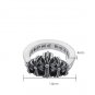 Chrome Hearts Cross ring S925 Sterling Silver ring, lovers Cross rock ring