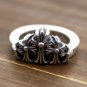 Chrome Hearts Cross ring S925 Sterling Silver ring, lovers Cross rock ring