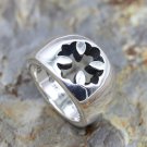 Chrome Hearts  Ring S925 Sterling Silver Retro Simple style hollowed out cross ring