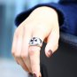 Chrome Hearts Ring S925 Sterling Silver Retro Simple style hollowed out cross ring