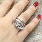 Chrome Hearts foti Ring S925 Sterling Silver Skull ring, lovers Cross rock ring