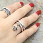 Chrome Hearts Ring S925 Sterling Silver ship's anchor Pendant ring