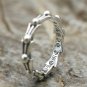 Chrome Hearts ring S925 Sterling Silver Eternal water ripples ring, lovers Cross rock ring