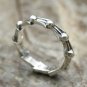 Chrome Hearts ring S925 Sterling Silver Eternal water ripples ring, lovers Cross rock ring