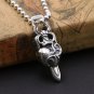 Chrome Hearts Pendant-S925 Sterling Silver Retro rock punk Dagger heart Pendant