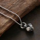 Chrome Hearts Pendant-S925 Sterling Silver Retro Flower vine heart shape rock punk Pendant