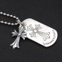Chrome Hearts Cross Dog Tag Pendant-S925 Sterling Silver Retro rock punk Pendant