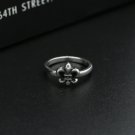 Chrome Hearts ring S925 Sterling Silver Anchor Lily ring, lovers Cross rock ring