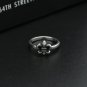 Chrome Hearts ring S925 Sterling Silver Anchor Lily ring, lovers Cross rock ring