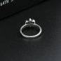 Chrome Hearts ring S925 Sterling Silver Anchor Lily ring, lovers Cross rock ring