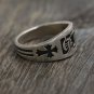 Chrome Hearts ring S925 Sterling Silver Simple style for men and women ring, lovers Cross rock ring