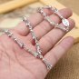 Chrome Hearts Phoenix tail feather and wave Necklace S925 Sterling Silver Cross rock Necklace