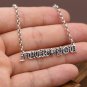 Chrome Hearts FK you alphabet Necklace S925 Sterling Silver Cross rock Necklace