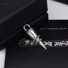 Chrome Hearts Rivet Pendant-S925 Sterling Silver Retro ring cross rock punk Bullet Pendant