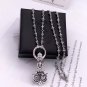 Chrome Hearts Cross Flame Pendant Necklace S925 Sterling Silver Cross rock Necklace