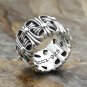 Chrome Hearts cemetery crosses ring S925 Sterling Silver ring Cross Tombstone rock ring Punk ring