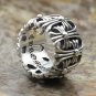Chrome Hearts cemetery crosses ring S925 Sterling Silver ring Cross Tombstone rock ring Punk ring