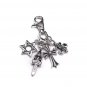 Chrome Hearts Key buckle Retro cross dagger bag Hanging jewelry S925 Sterling Silver jewelry