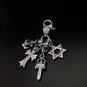 Chrome Hearts Key buckle Retro cross dagger bag Hanging jewelry S925 Sterling Silver jewelry