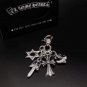 Chrome Hearts Key buckle Retro cross dagger bag Hanging jewelry S925 Sterling Silver jewelry