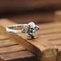 Chrome Hearts FOTI Punk Ring S925 Sterling Silver Retro Skull Cross ring