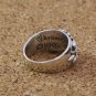 Chrome Hearts Floral cross ring with Zircon S925 Sterling Silver flower lovers rock ring