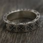 Chrome Hearts fuck you ring 6mm S925 Sterling Silver lovers rock Cross ring