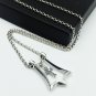 Chrome Hearts flower-de-luce Pendant Necklace S925 Sterling Silver Cross rock Necklace