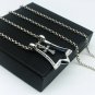 Chrome Hearts flower-de-luce Pendant Necklace S925 Sterling Silver Cross rock Necklace