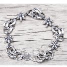 Chrome Hearts Bracelet-S925 Sterling Silver Hand made Retro six angle lovers Bracelet