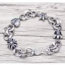 Chrome Hearts Bracelet-S925 Sterling Silver Rock Style Retro Cross Bracelet