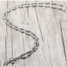 Chrome Hearts Cross Pendant Necklace S925 Sterling Silver Cross rock Necklace
