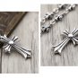 Chrome Hearts Cross Pendant Necklace S925 Sterling Silver Cross rock Necklace