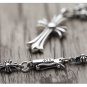 Chrome Hearts Cross Pendant Necklace S925 Sterling Silver Cross rock Necklace