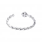 Chrome Hearts cross flower Bracelet-S925 Sterling Silver Cross tail Bracelet