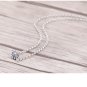 Chrome Hearts Cross Round ball Pendant Necklace S925 Sterling Silver Cross rock Necklace