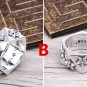 Chrome Hearts cross dagger Five-pointed star ring S925 Sterling Silver punk ring hand made ring.