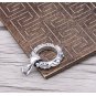Chrome Hearts Cross flower Ring Pendant S925 Sterling Silver Retro  cross rock punk Handmade Pendant