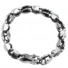 Chrome Hearts Flame Phoenix Tail glossy Bracelet S925 Sterling Silver Handmade retro Bracelet