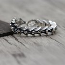 Chrome Hearts Cross tail Flower Bracelet S925 Sterling Silver Handmade retro Bracelet