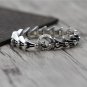 Chrome Hearts Cross tail Flower Bracelet S925 Sterling Silver Handmade retro Bracelet