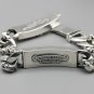Chrome Hearts Cross dagger Bracelet S925 Sterling Silver Handmade Domineering Punk retro Bracelet