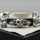 Chrome Hearts Dagger heart Bracelet S925 Sterling Silver Handmade Domineering Punk retro Bracelet