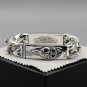 Chrome Hearts Dagger heart Bracelet S925 Sterling Silver Handmade Domineering Punk retro Bracelet