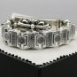 Chrome Hearts Cruciferous flower Bracelet S925 Sterling Silver Handmade Punk retro Bracelet